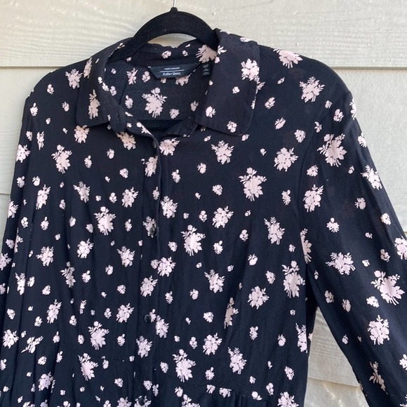 & other Stories Long Sleeve Floral button front Dress - Picture 8 of 12